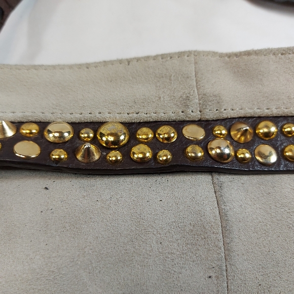 Lollipops Atelier Micro Suede Leather Hobo Purse Handbag - Picture 5 of 7